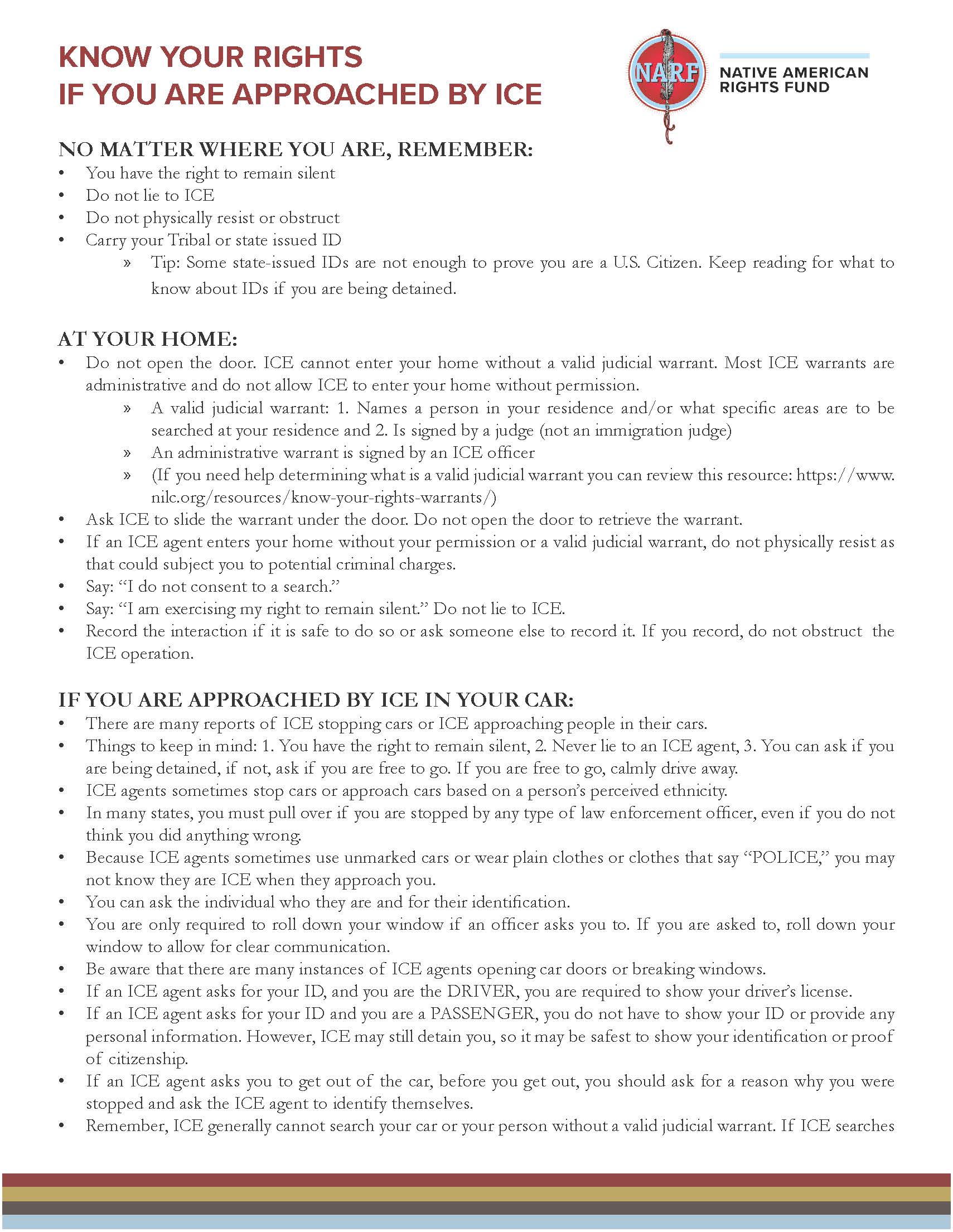Know Your Rights If You Are Approached By ICE - Mesa Grande